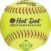 WORTH HOT DOT ASA Softball Ball (UN) -Cheap batting-gloves Store hot dot asa softball ball un