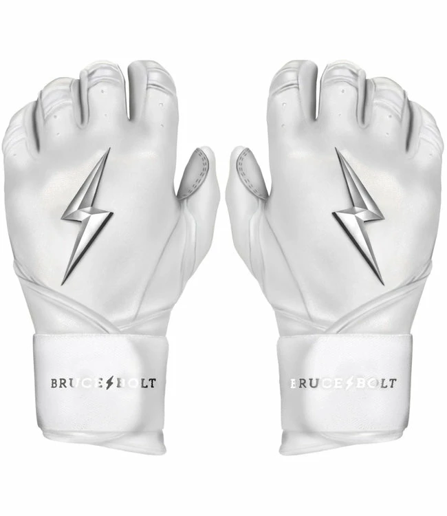 Bruce Bolt Premium Pro Chrome Series Long Cuff Batting Gloves 4 Bruce Bolt Premium Pro Chrome Series Long Cuff Batting Gloves - Image 2