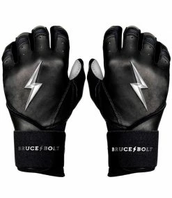 Bruce Bolt Premium Pro Chrome Series Long Cuff Batting Gloves