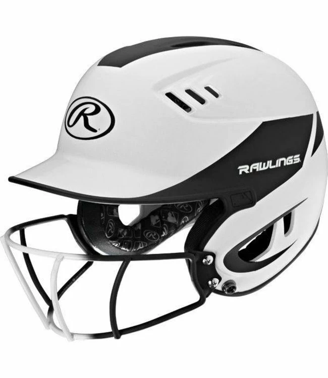 RAWLINGS R16H2FGS Senior 2-Tone Batting Helmet With Faceguard 5 RAWLINGS R16H2FGS Senior 2-Tone Batting Helmet With Faceguard - Image 3