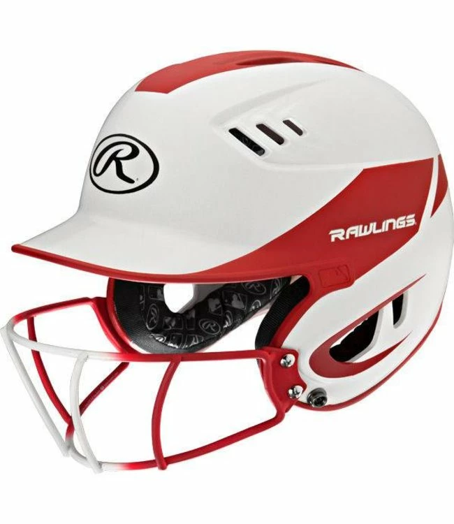 RAWLINGS R16H2FGS Senior 2-Tone Batting Helmet With Faceguard 7 RAWLINGS R16H2FGS Senior 2-Tone Batting Helmet With Faceguard - Image 5