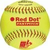 WORTH RED DOT 11" Softball Ball (UN) -Cheap batting-gloves Store red dot 11 softball ball un